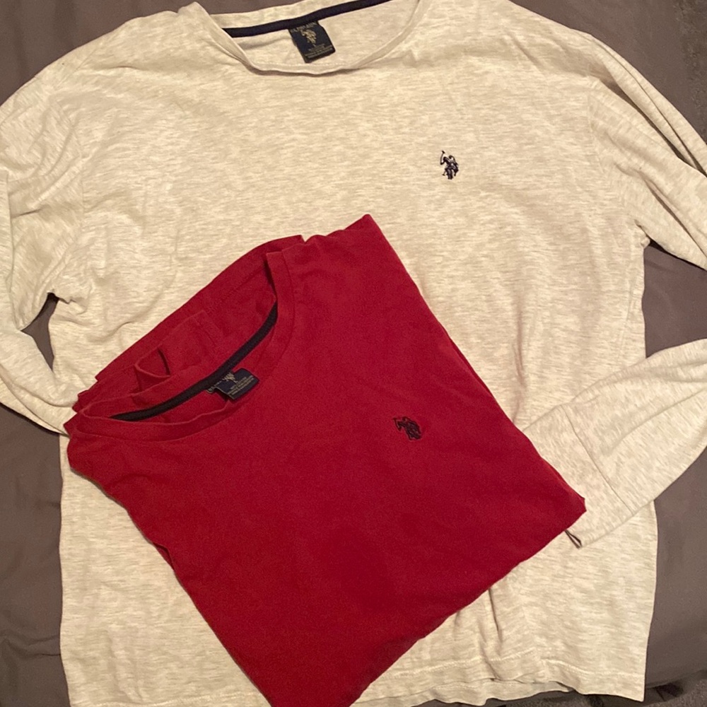 2 US Polo Assn Long sleeve tees - Size L - men’s